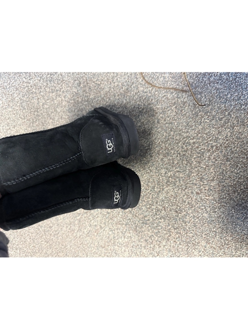 UGG Black Suede Mid-Calf Classic Boot